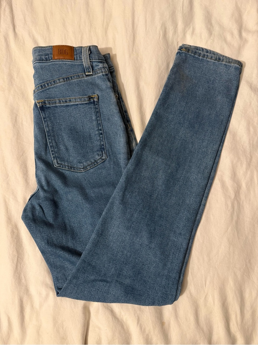BDG Women’s Girlfriend Highrise Blue Jeans